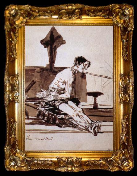 framed  Francisco Goya Que crueldad, ta009-2